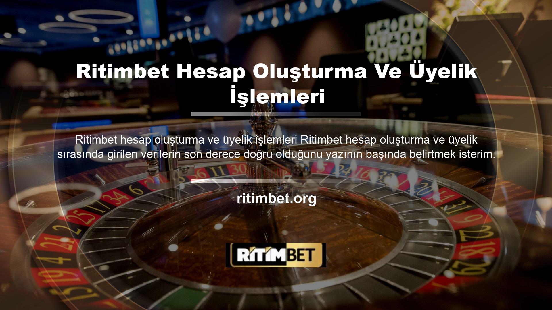 Ritimbet, kurucusunun Avrupa çevrimiçi casino endüstrisinden etkilenmesiyle kökleri Türkiye'de olan güvenilir bir casino sitesi olduğunu kanıtladı