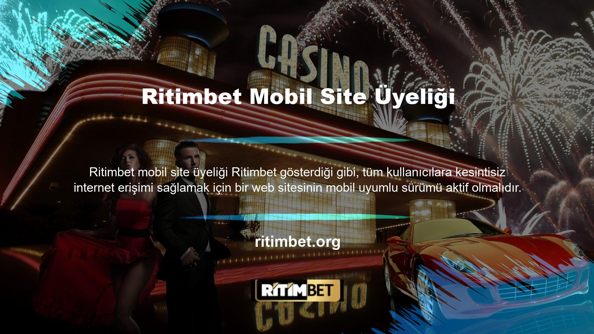 Ritimbet, mobil uyumlu bir çevrimiçi bahis platformu geliştirmiştir